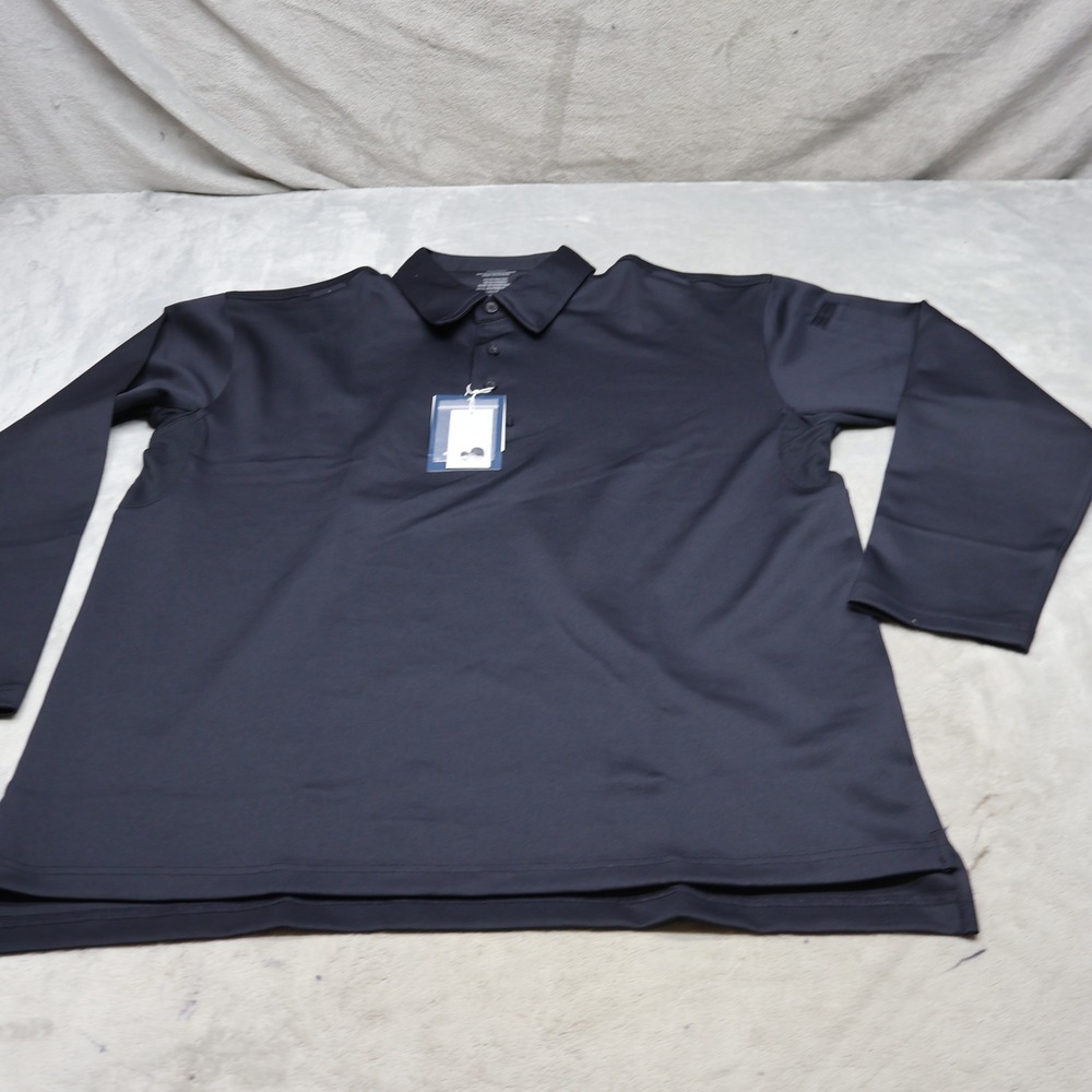 Propper Polo Shirt Men Large Blue Long Sleeve Quick Dry Tactical Performance NEW